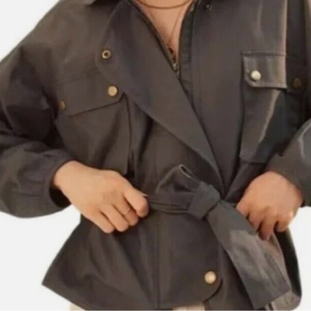 Anthropologie belted jacket